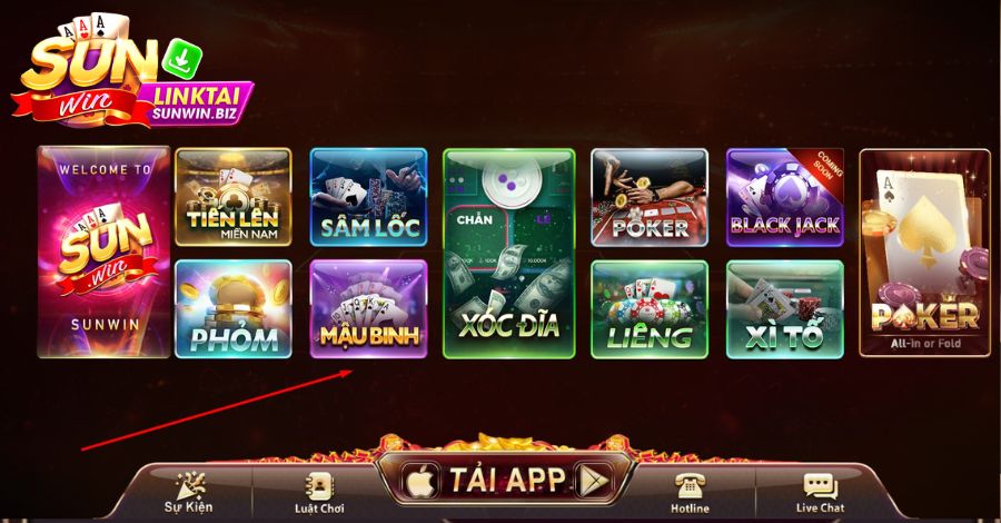 Thông tin cổng game bài đổi thưởng Sunwin